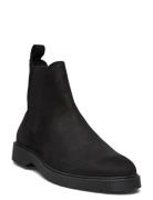 Slhtim Suede Chelsea Boot Selected Homme Black