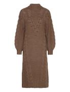 Objalison L/S Knit Dress 122 Object Brown