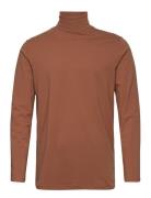 Slhrory Ls Roll Neck Tee B Selected Homme Brown
