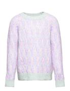 Kogmellie L/S O-Neck Pullover Cp Knt Kids Only Patterned