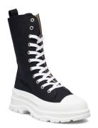 Biafelicia Laced Up Boot Bianco Black