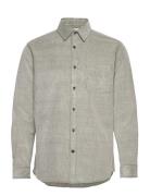 Slhregbenjamin Cord Shirt Ls W Selected Homme Grey