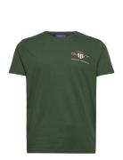 Archive Shield Emb Ss T-Shirt GANT Green