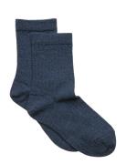 Wool Rib Socks Mp Denmark Blue