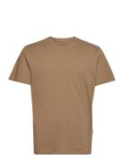 Slhaspen Ss O-Neck Tee Noos Selected Homme Brown