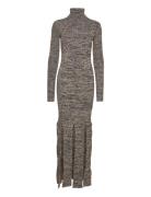 Firm Rib Fringed Dress REMAIN Birger Christensen Grey