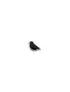 Enamel Bird Charm Design Letters Black