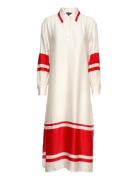 D2. Stripe Detail Dress GANT White