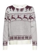 Vicomet L/S Christmas Knit Top/Ka Vila White
