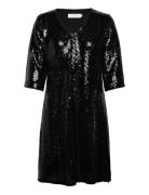 Crcupid Sequin Dress - Kim Fit Cream Black