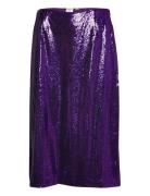 Yasspin Pastella Hw Midi Skirt - Show YAS Purple