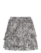 Zebra Flnce Skirt Michael Kors Patterned