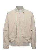 Mesh Mix Bomber.zipp Helmut Lang Cream