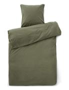 St Bed Linen 140X220/60X63 Cm Compliments Green