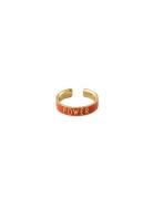 Word Candy Ring Design Letters Red