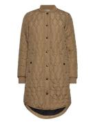Kashally Quilted Coat Kaffe Brown