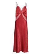 Lace Camisole Dress Mango Red