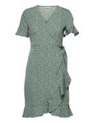 Onlolivia S/S Wrap Dress Wvn Noos ONLY Green