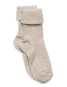 Ida Glitter Socks Mp Denmark Beige