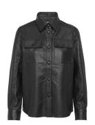 Leather Shirt Rosemunde Black
