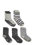 Sock W. Pattern Minymo Grey