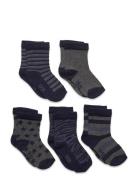 Sock W. Pattern Minymo Grey