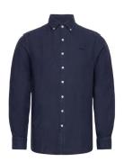 Linen Shirt Sebago Navy