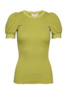 Organic T-Shirt W/ Lace Rosemunde Green
