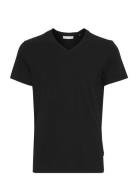 Cflincoln V-Neck Tee Casual Friday Black