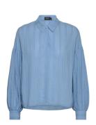 Slamanza Shirt Blouse Ls Soaked In Luxury Blue