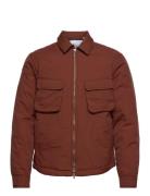 Harry Quilted Hybrid Jacket Les Deux Brown