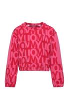Tommy Aop Crop Sweatshirt Tommy Hilfiger Pink