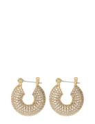 The Pave Mini Donut Hoops-Gold LUV AJ Gold