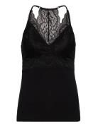 Rwbiarritz Sl Strap Lace Top Rosemunde Black