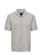 Onscaiden Ss Solid Resort Linen Noos ONLY & SONS Grey