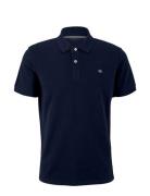 Basic Polo With Contrast Tom Tailor Navy