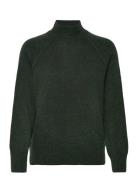 Turtleneck Sweater With Seams Mango Green