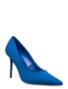 Pointed Toe Heel Shoes Mango Blue