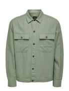 Onskennet Ls Linen Overshirt Noos ONLY & SONS Green