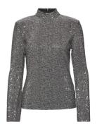 Nicci Sequins Top Dante6 Grey