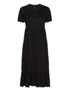 Onlmay Life S/S Peplum Calf Dress Jrs ONLY Black