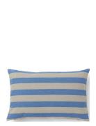 Outdoor Stripe Cushion Compliments Blue