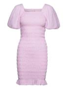 Rikko Stripe Dress A-View Pink