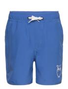 Swim Shorts With Elastic Waist And Knowledge Cotton Apparel Blue