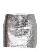 Embossed Pu Mini Skirt ROTATE Birger Christensen Grey