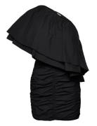 Taft Pleated -Shoulder Dress ROTATE Birger Christensen Black