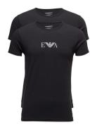 Mens Knit 2Pack T-Sh Emporio Armani Black