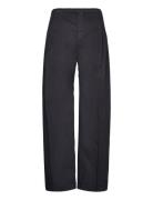 High-Waist Pleated Chinos Hope Black