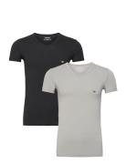 Mens Knit 2Pack T-Shirts Emporio Armani Patterned