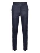 100% Linen Suit Trousers Mango Navy